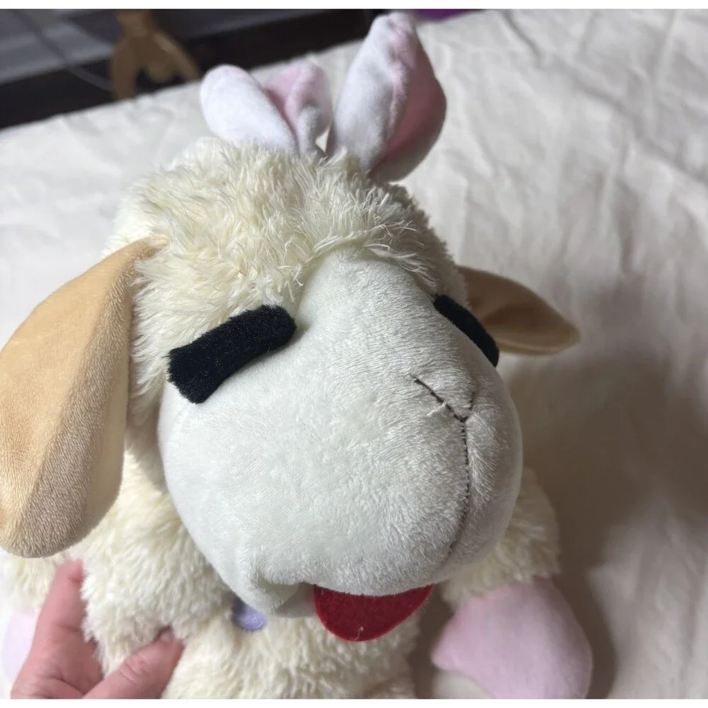Multipet Medium Standing Lamb Chop Plush Squeaky Dog Toy 14